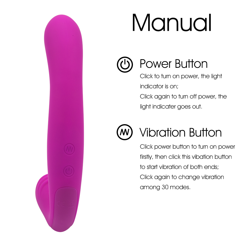 Erotic Lesbian Strapless Strapon Dildo Double Vibrators Rechargeable Pegging Dick Double Ended Dildo Sex Shop Sex Toys for WOMAN Y191022