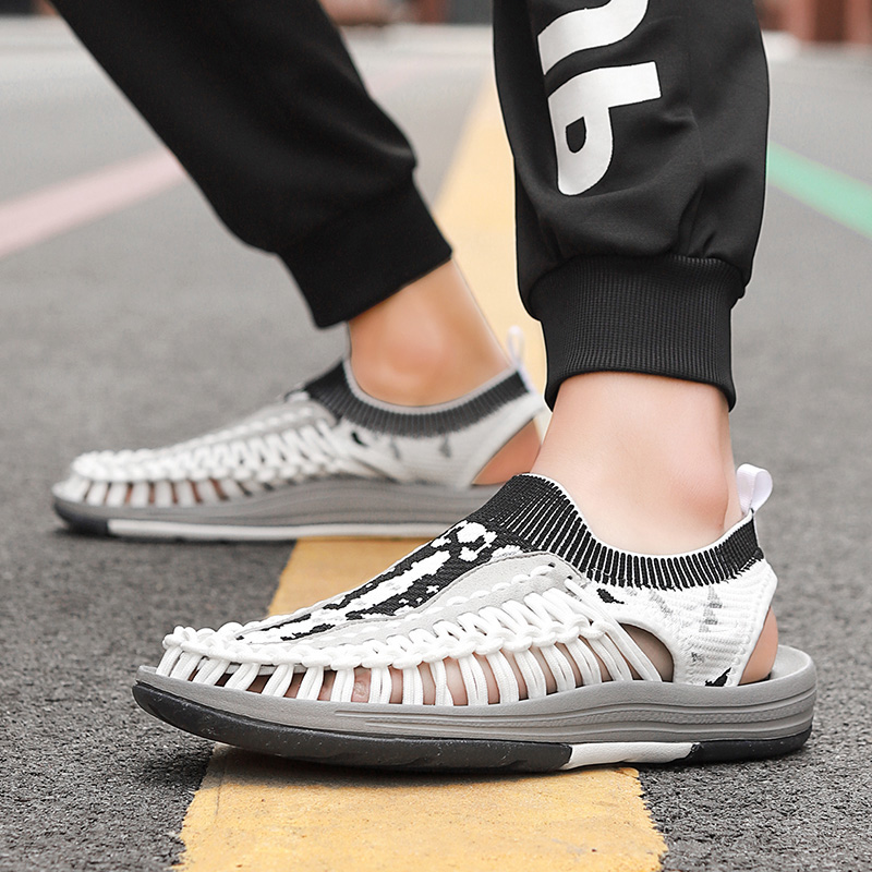 EMOSEWA Summer Big Size 35-45 Men Sandals Fashion Handmade Weaving Design Breathable Casual Beach Shoes Outdoor Sandals For Men, Pink
EMOSEWA Summer Big Size 35-45 Men Sandals Fashion Handmade Weaving Design Breathable Casual Beach Shoes Outdoor Sandals For Men, Pink