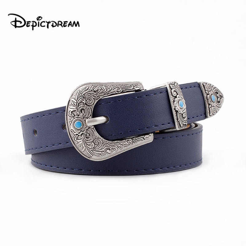 Belts Black Leather Women Belt Vintage Pattern Metal Buckle Waist For Ladies Pants Waistband Ceinture Femme
Belts Black Leather Women Belt Vintage Pattern Metal Buckle Waist For Ladies Pants Waistband Ceinture Femme