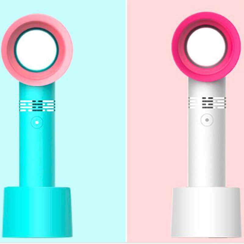 Korea ZERO9 Leafless Cooling Fan 2000mah Rechargeable Battery Mini Handheld Fans 3 Speed Portable Personal Fan 1pcs