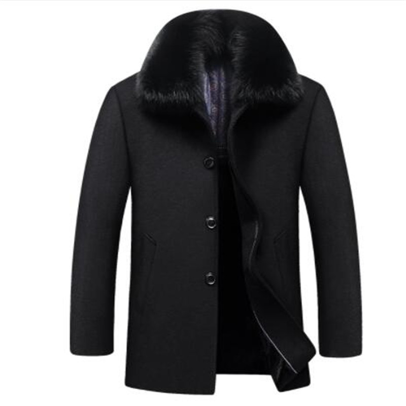 Brand 2017 Parka Winter British Style Men's Coat with Fur Collar Fashion Trench Wool Coat Clothing Top Quality Woolen Men
Brand 2017 Parka Winter British Style Men's Coat with Fur Collar Fashion Trench Wool Coat Clothing Top Quality Woolen Men