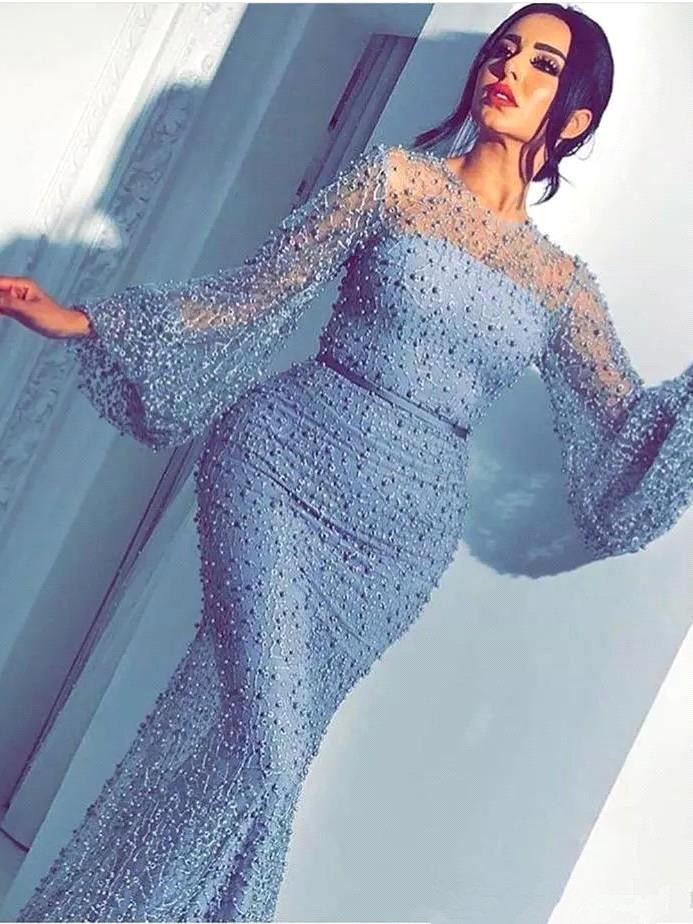 Luxury Arabic Dubai Long Sleeve Lace Prom Dresses Luxury Beaded Middle East Sheath Sheer Neck Sweep Train Formal Evening Party Gown BC0932, Dark navy
Luxury Arabic Dubai Long Sleeve Lace Prom Dresses Luxury Beaded Middle East Sheath Sheer Neck Sweep Train Formal Evening Party Gown BC0932, Dark navy