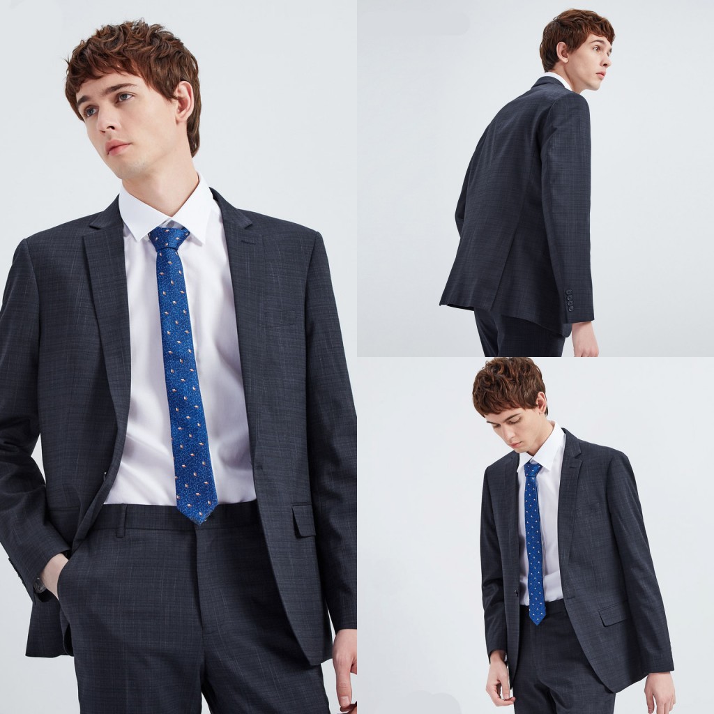 Fashion Groom Wear Suits High Quality Men Wedding Tuxedos Two Pieces (Jacket+Pants) Business Formal Custom Made Blazer