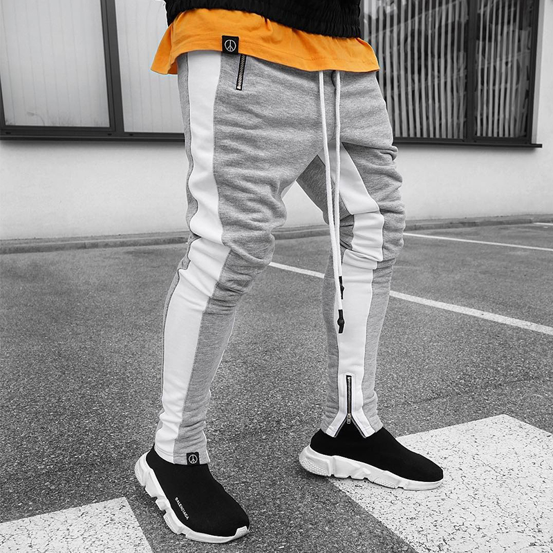 Mens Track Pants NEW Fashion Hip Hop Fitness Streetwear Trousers Men Striped Jogger Skinny Joggers Sweatpants Pantalon Homme AAA
