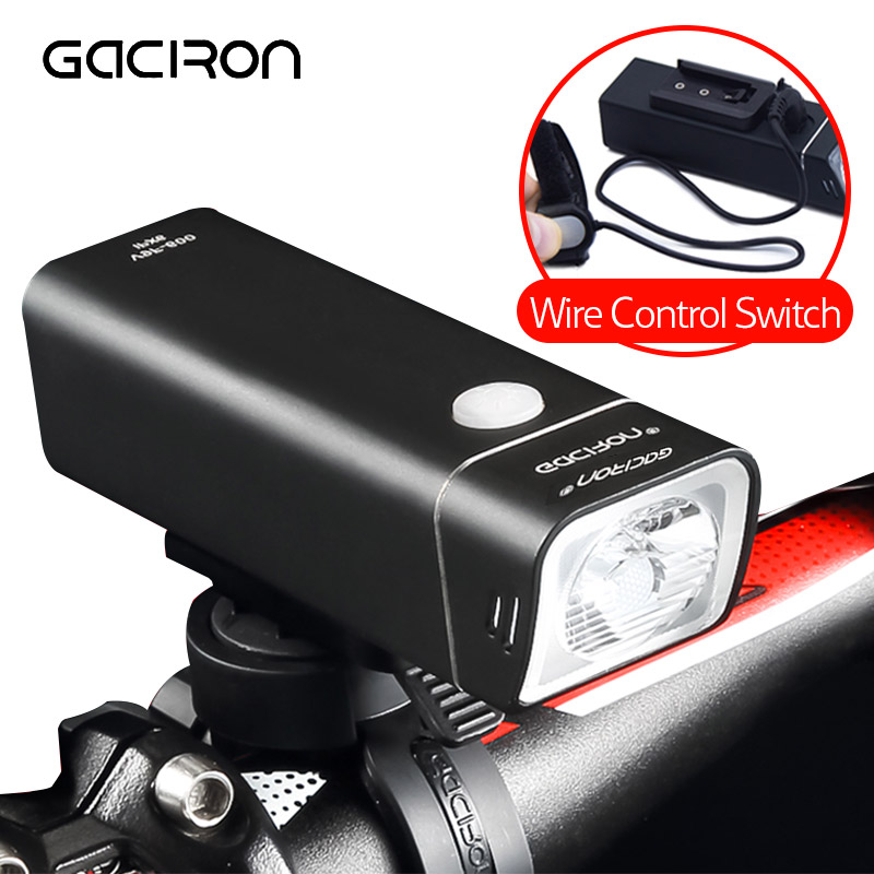 Gaciron Waterproof 600LM Bicycle Headlight with Wire Control USB Rechargeable MTB Bike Front light Handlebar LED Lamp
Gaciron Waterproof 600LM Bicycle Headlight with Wire Control USB Rechargeable MTB Bike Front light Handlebar LED Lamp