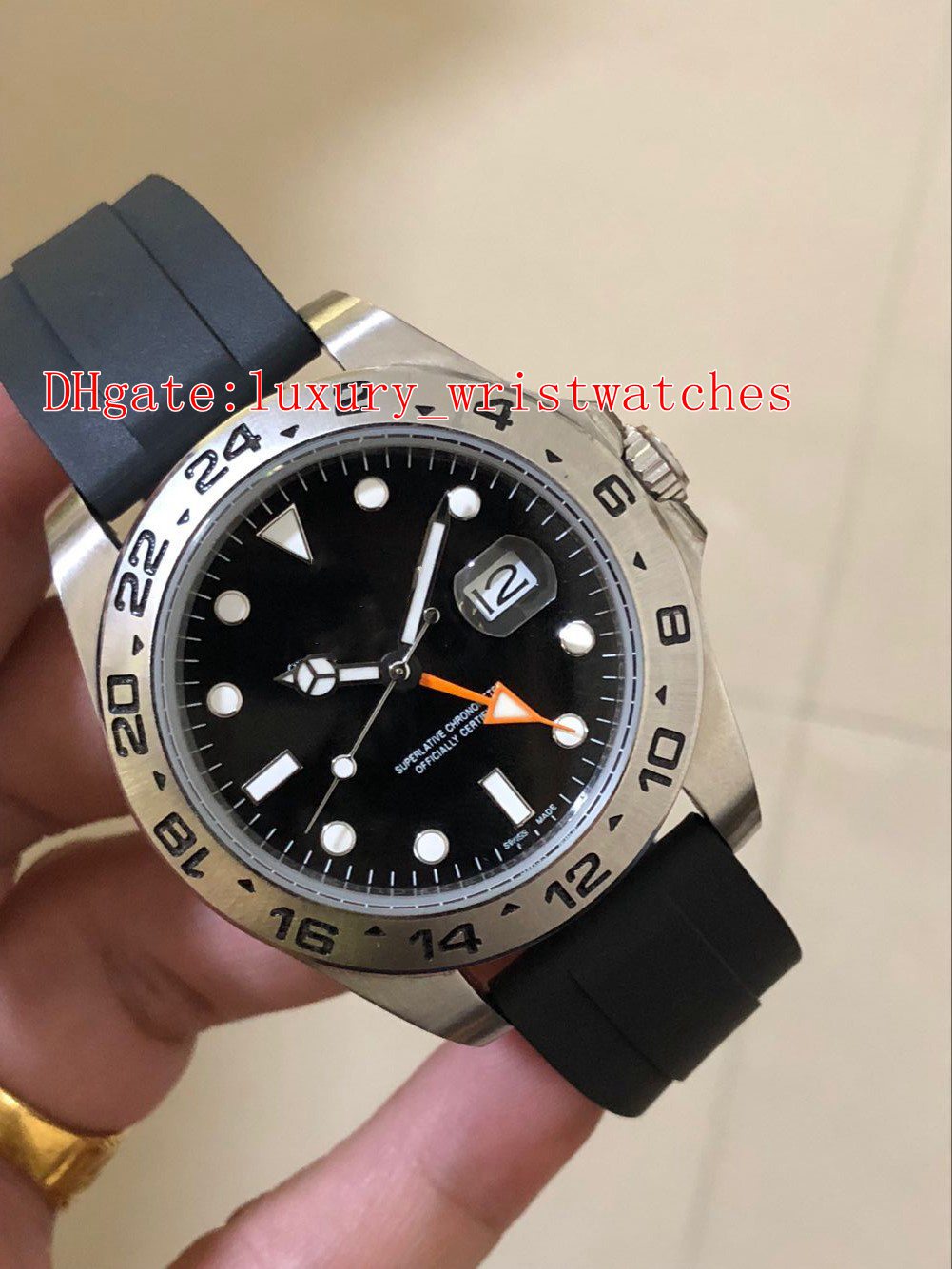 Topselling High quality Wristwatches Explorer II 42mm 216570 Stainless Steel Rubber Bands Strap 2813 Movement Automatic Mens Watch Watches, No box papers
Topselling High quality Wristwatches Explorer II 42mm 216570 Stainless Steel Rubber Bands Strap 2813 Movement Automatic Mens Watch Watches, No box papers