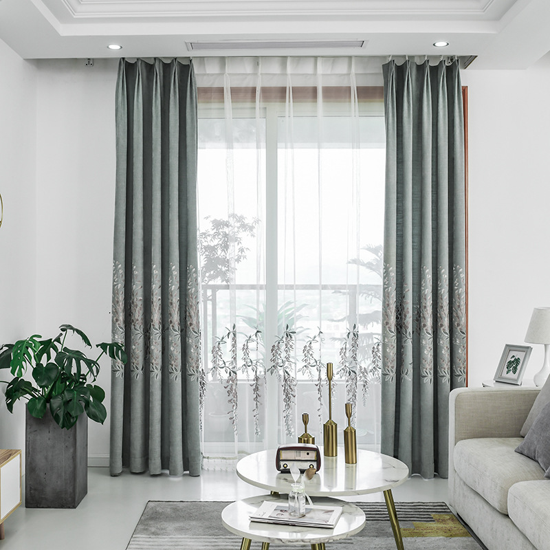 Modern Minimalist Embroidery Hollow Shade Curtains for Living Dining Room Bedroom, Tulle
Modern Minimalist Embroidery Hollow Shade Curtains for Living Dining Room Bedroom, Tulle