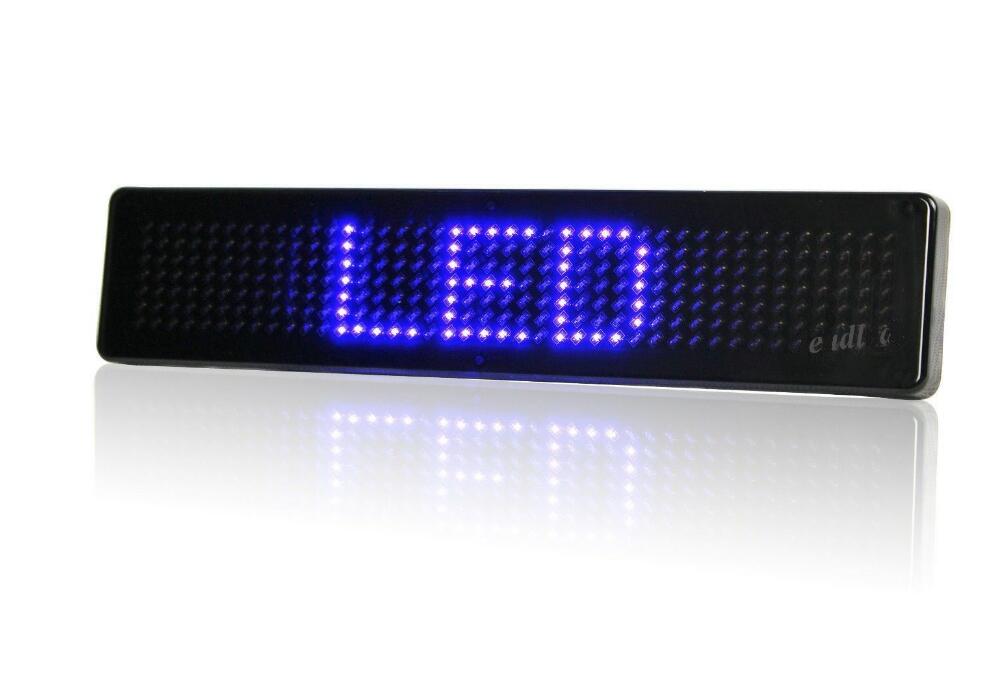 New Blue 12V Car LED Programmable Message Sign Scrolling Display Board With Remote LED display