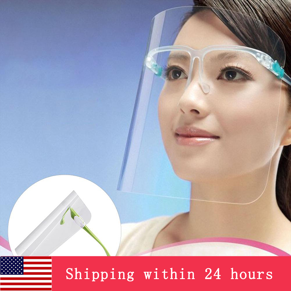 US Warehouse PET Protective Full Face Mask Wearing Glasses Transparent Anti Fluids Face Shield Anti Dust Fog Splash Mouth Face Clear Mask
US Warehouse PET Protective Full Face Mask Wearing Glasses Transparent Anti Fluids Face Shield Anti Dust Fog Splash Mouth Face Clear Mask