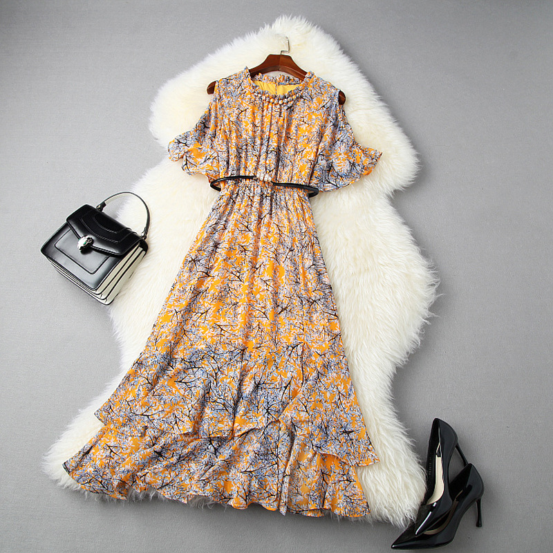 2020 Summer Short Sleeve Off Shoulder Red Floral Print Belted Ruffle Detail Mid-Calf Dress Elegant Casual Dresses LL04T11034, Black;gray
2020 Summer Short Sleeve Off Shoulder Red Floral Print Belted Ruffle Detail Mid-Calf Dress Elegant Casual Dresses LL04T11034, Black;gray