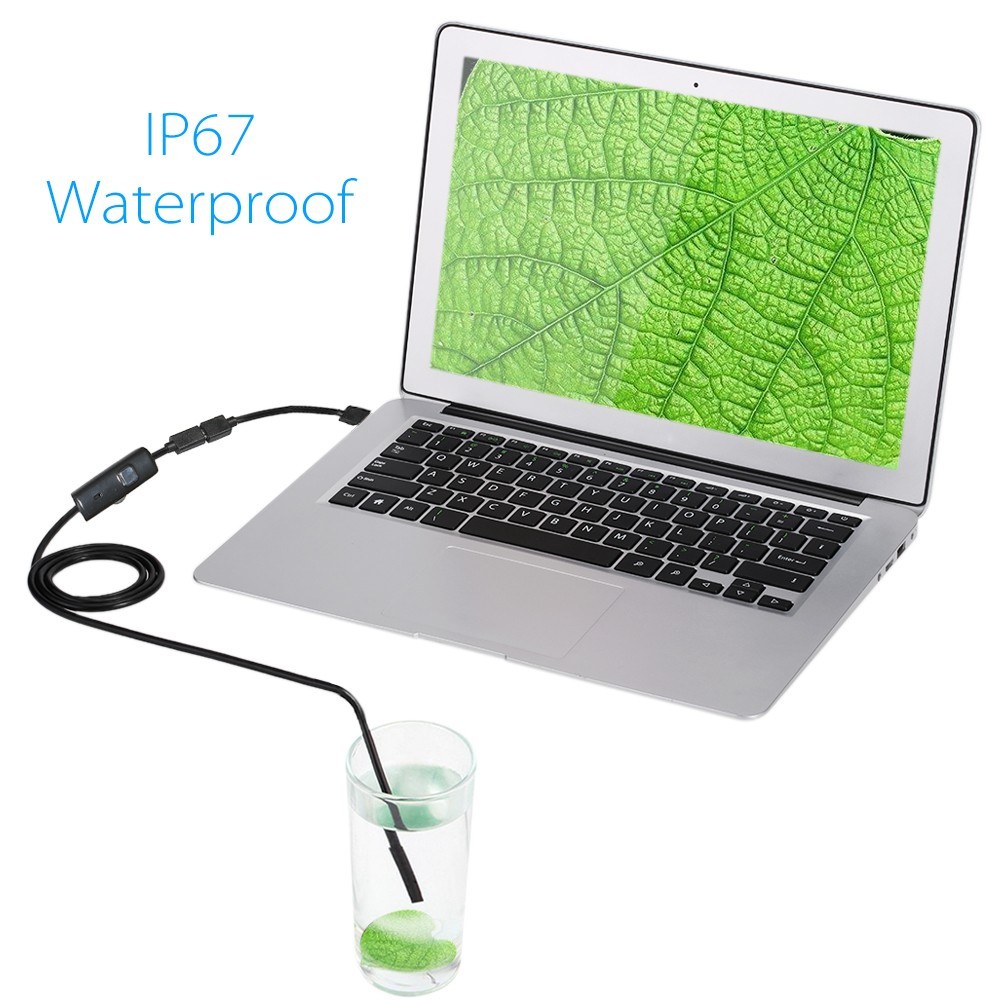 7MM Endoscope Camera USB Mini Waterproof 0.5-10M Hard Soft Cable Snake Tube Inspection Borescope Cameras For Android Smartphone Loptop PC Notebook 6 L