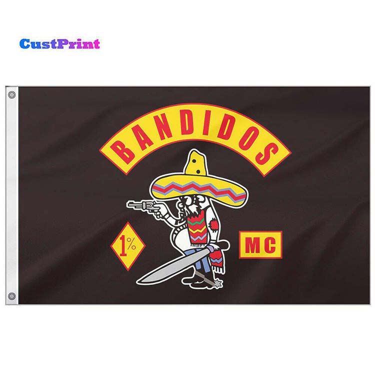 Bandidos Motorcycle Flag 3x5ft 150x90cm Printing 100D polyester Indoor Outdoor Hanging Decoration Flag With Brass Grommets Free Shipping
Bandidos Motorcycle Flag 3x5ft 150x90cm Printing 100D polyester Indoor Outdoor Hanging Decoration Flag With Brass Grommets Free Shipping