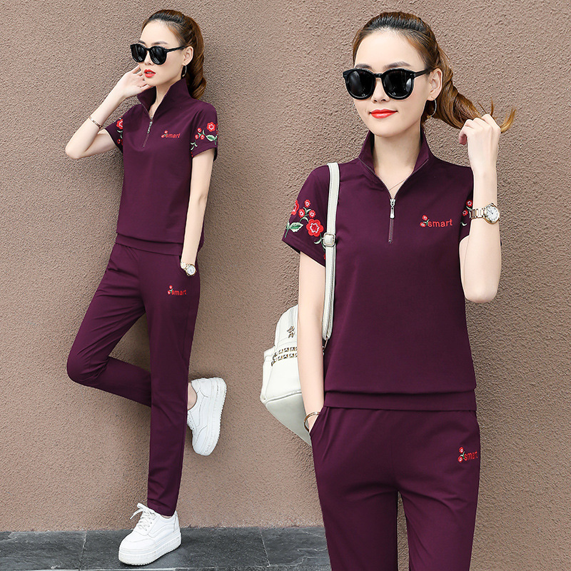 Summer Women Sportswear Tracksuit Loose Embroid Cotton Sweatshirt+pant Running Jogger Fitness Gym outfit Casual Set Sport Suit, Black
Summer Women Sportswear Tracksuit Loose Embroid Cotton Sweatshirt+pant Running Jogger Fitness Gym outfit Casual Set Sport Suit, Black