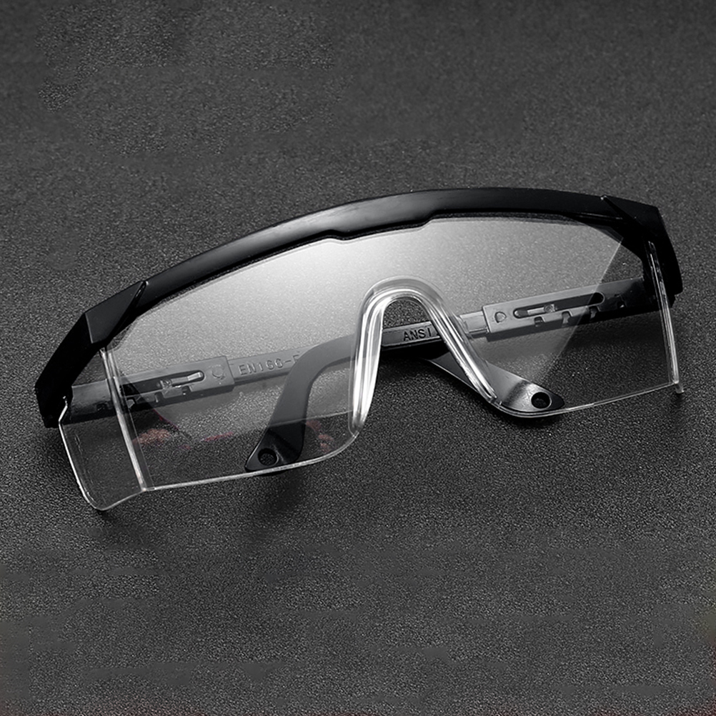 carfia Safety Glasses with Clear Anti Fog sunglasses Scratch Resistant Wrap-Around Lenses Block Flying Saliva and Dust, greater than 50pcs