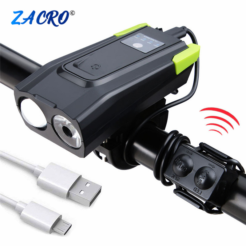 4000mAh Induction Bicycle Front Light USB Rechargeable Smart Headlight With Horn 800 Lumen LED Bike Lamp Cycle
4000mAh Induction Bicycle Front Light USB Rechargeable Smart Headlight With Horn 800 Lumen LED Bike Lamp Cycle