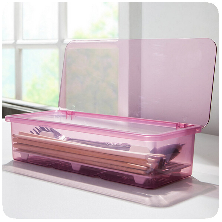 Drain dustproof cutlery storage box kitchen chopsticks cutlery spoon storage container plastic ZP7271022
Drain dustproof cutlery storage box kitchen chopsticks cutlery spoon storage container plastic ZP7271022