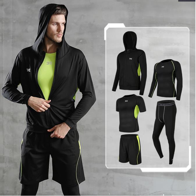 5 Pcs/Set Men's Tracksuit Gym Fitness Compression Sports Suit Clothes Running Jogging Sport Wear Exercise Workout Tights
5 Pcs/Set Men's Tracksuit Gym Fitness Compression Sports Suit Clothes Running Jogging Sport Wear Exercise Workout Tights