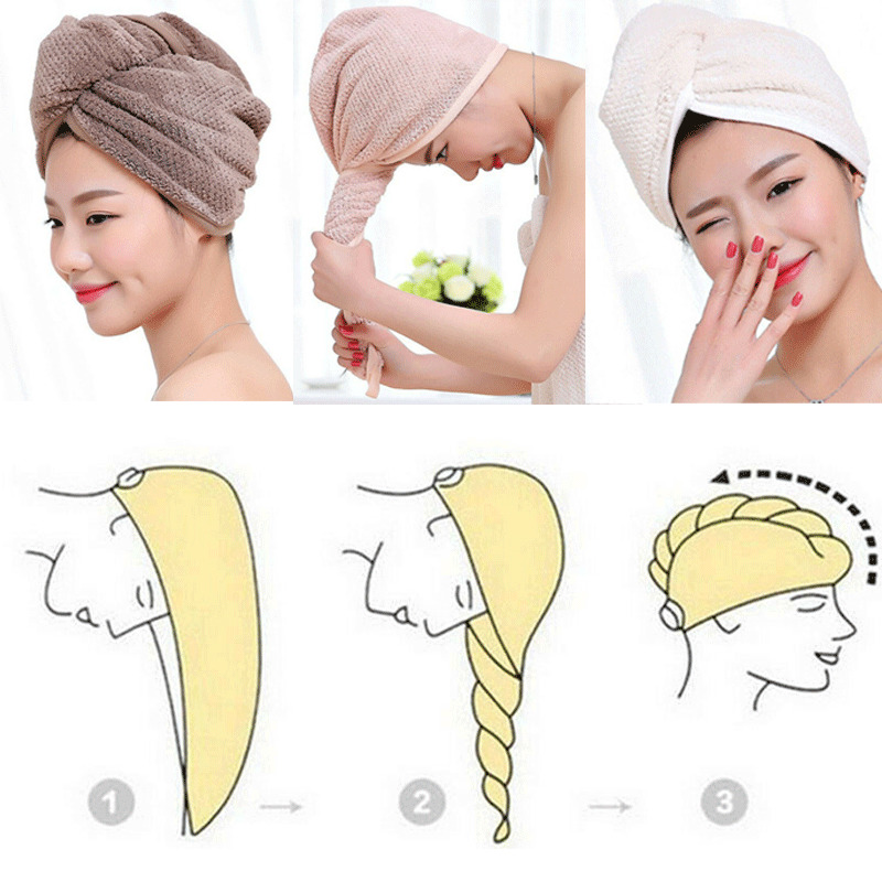 Microfiber Hair Wrap Towel Drying Bath Spa Head Cap Free shipping Turban Wrap Twist Dry Shower Towel, Pink
Microfiber Hair Wrap Towel Drying Bath Spa Head Cap Free shipping Turban Wrap Twist Dry Shower Towel, Pink