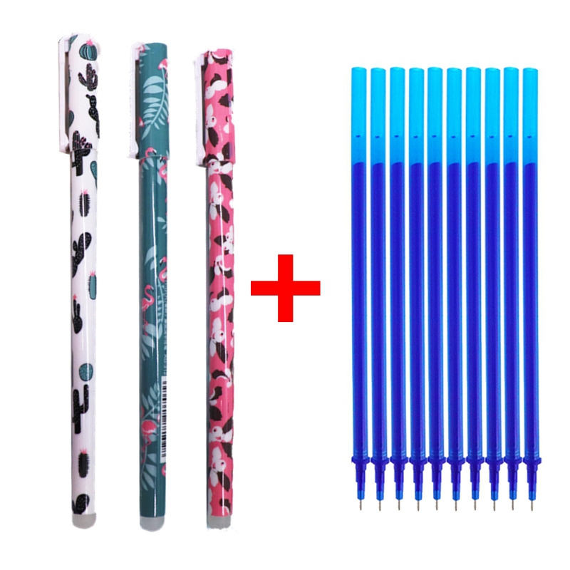 Erasable Refill Set 0.35mm Blue Ink Magic Gel Pens for School Supplies Kawaii Cactus Flamingos Ballpen Writing Tools Stationery
Erasable Refill Set 0.35mm Blue Ink Magic Gel Pens for School Supplies Kawaii Cactus Flamingos Ballpen Writing Tools Stationery