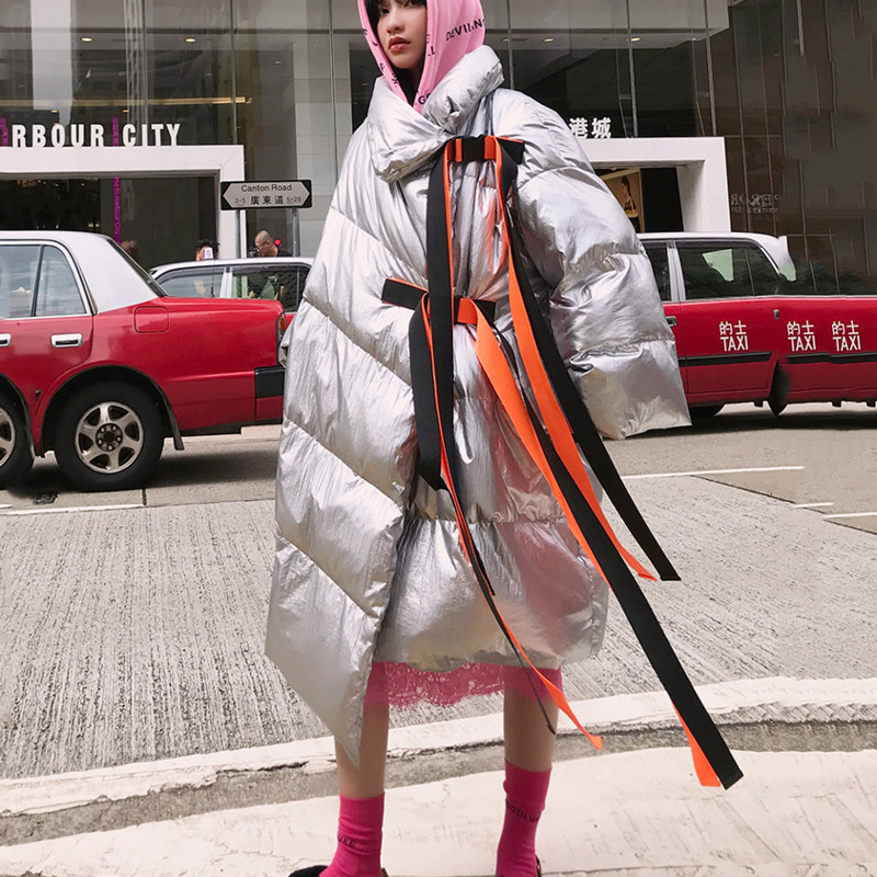 Fashion Tide New Autumn And Winter Turtleneck Full Sleeves Asymmetrical Green And Slivers Colors Parka Coats Thickness JI22317, Black
Fashion Tide New Autumn And Winter Turtleneck Full Sleeves Asymmetrical Green And Slivers Colors Parka Coats Thickness JI22317, Black