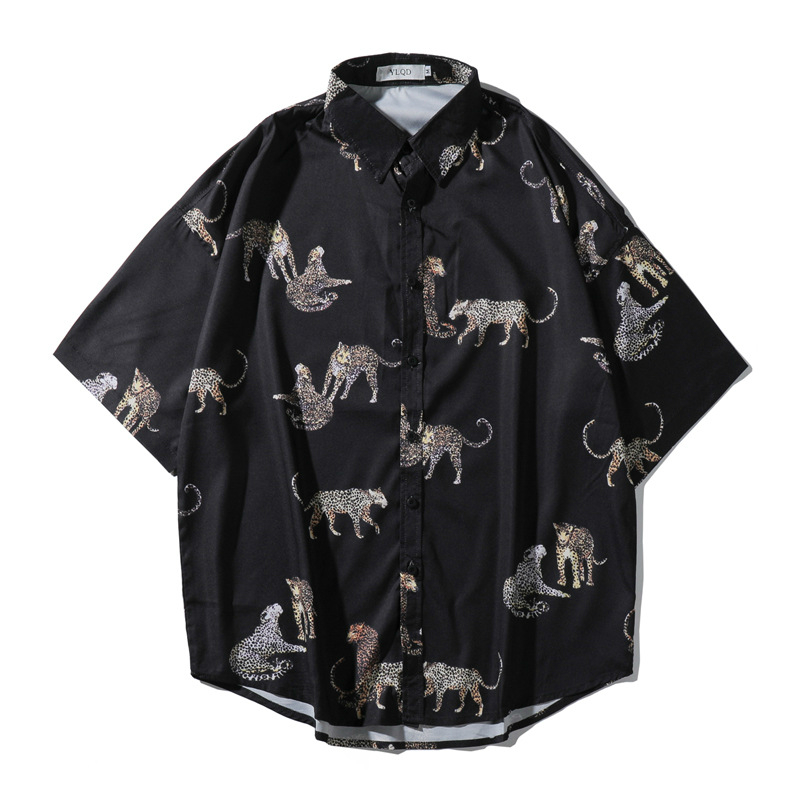 Men Top Shirts Short Sleeves Hawaiian Print Blouses for Men and Women Relaxed Beach Vacation Animal Print Couples Short Sleeves, Khaki
Men Top Shirts Short Sleeves Hawaiian Print Blouses for Men and Women Relaxed Beach Vacation Animal Print Couples Short Sleeves, Khaki