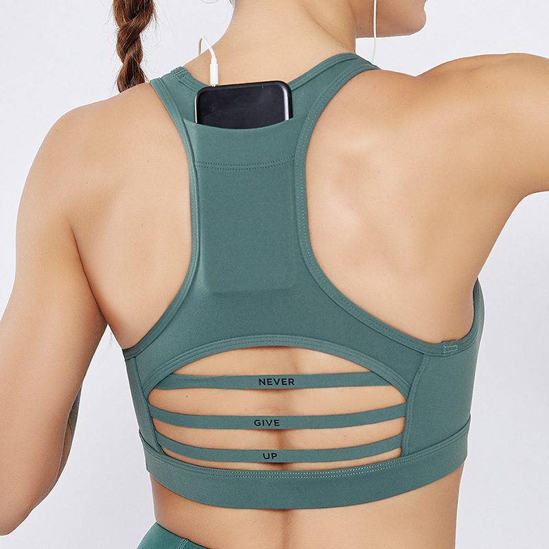 Fitness Cross-Border Back Pocket Sports Brassiere Horizontal Stripes Mesh Stitching Sports Underwear Yoga Clothes Female 2020, Green
Fitness Cross-Border Back Pocket Sports Brassiere Horizontal Stripes Mesh Stitching Sports Underwear Yoga Clothes Female 2020, Green
