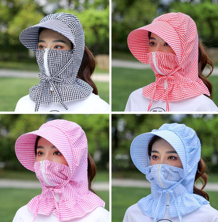 Fishing Cap Sport Hiking Camping Visor Hat Uv Protection Face Neck Cover Summer Outdoor Fishing Sun Protective Mask Caps Hats GGA3342-3