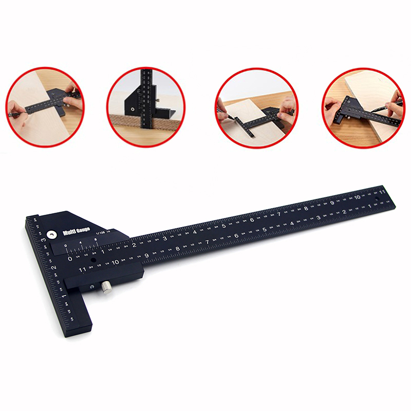 Woodworking Scribe 300mm multifunction Aluminum alloy T ruler Scribing Measuring Tools Marking Gauge Woodworking tools
Woodworking Scribe 300mm multifunction Aluminum alloy T ruler Scribing Measuring Tools Marking Gauge Woodworking tools
