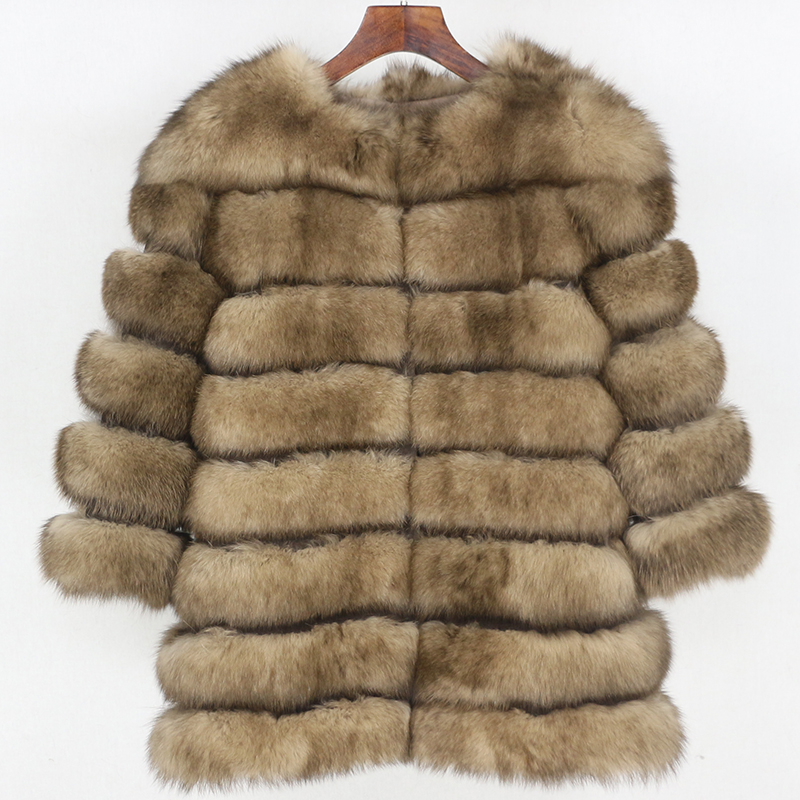Luxury Winter Jacket Women 2020 Real Fur Coat Natural Big Fluffy Fur Outerwear Streetwear Thick Warm Three Quarter Sleeve, Smaller fur style
Luxury Winter Jacket Women 2020 Real Fur Coat Natural Big Fluffy Fur Outerwear Streetwear Thick Warm Three Quarter Sleeve, Smaller fur style
