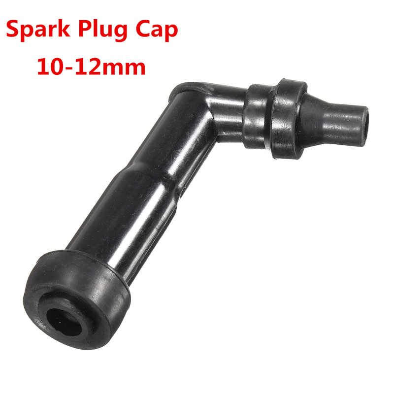 102 Degree 10 12mm Motorcycle Ignition Spark Plug Cap Resistor Cover (Black) XD05F-R (8768) Motorcycle Cub Underbone Spare Parts