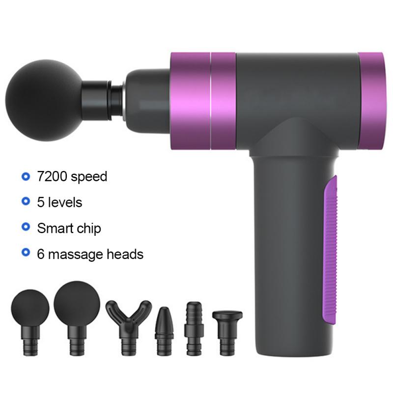 1800-7200/min Therapy Massage Guns 6 Gears Muscle Massager Pain Sport Massage Machine Relax Body Slimming Relief With 6 Heads
1800-7200/min Therapy Massage Guns 6 Gears Muscle Massager Pain Sport Massage Machine Relax Body Slimming Relief With 6 Heads