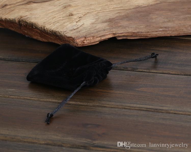Hot sale High quality jewelry package boxes black fake leather PU material necklace bracelet ring boxes gift boxes with velvet pouch