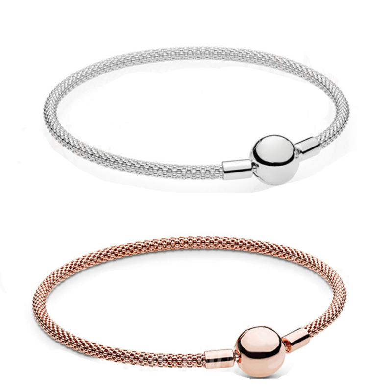 Other Bracelets Classic High Quality 925 Silver Rose Gold Simple Weave, Bangle Moments DIY Charm Beads Original Woman Jewelry Gift
Other Bracelets Classic High Quality 925 Silver Rose Gold Simple Weave, Bangle Moments DIY Charm Beads Original Woman Jewelry Gift