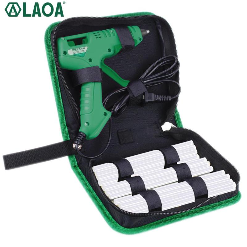 LAOA 25W /40W/8W Hot Melt Glue Gun With Bag 7mm Thermal Glue Hot Melt Guns Pistolet a Colle Soldering Gun
LAOA 25W /40W/8W Hot Melt Glue Gun With Bag 7mm Thermal Glue Hot Melt Guns Pistolet a Colle Soldering Gun