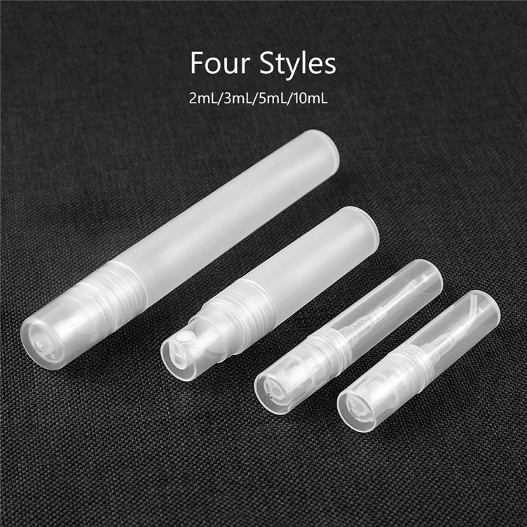 2ml 3ml 5ml 10ml PET Plastic Perfume Bottle Empty Refilable Spray Bottle Small Parfume Atomizer Transparent Clear Perfume Sample Vials