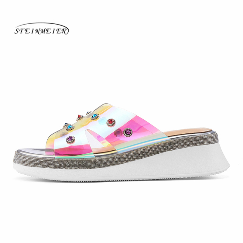 Steinmeier Flat Sandals Women Shoes Gladiator Open Toe Slip on Soft Crystal Sandals Female Casual Women's Flat Platform Shoes, Transparent
Steinmeier Flat Sandals Women Shoes Gladiator Open Toe Slip on Soft Crystal Sandals Female Casual Women's Flat Platform Shoes, Transparent