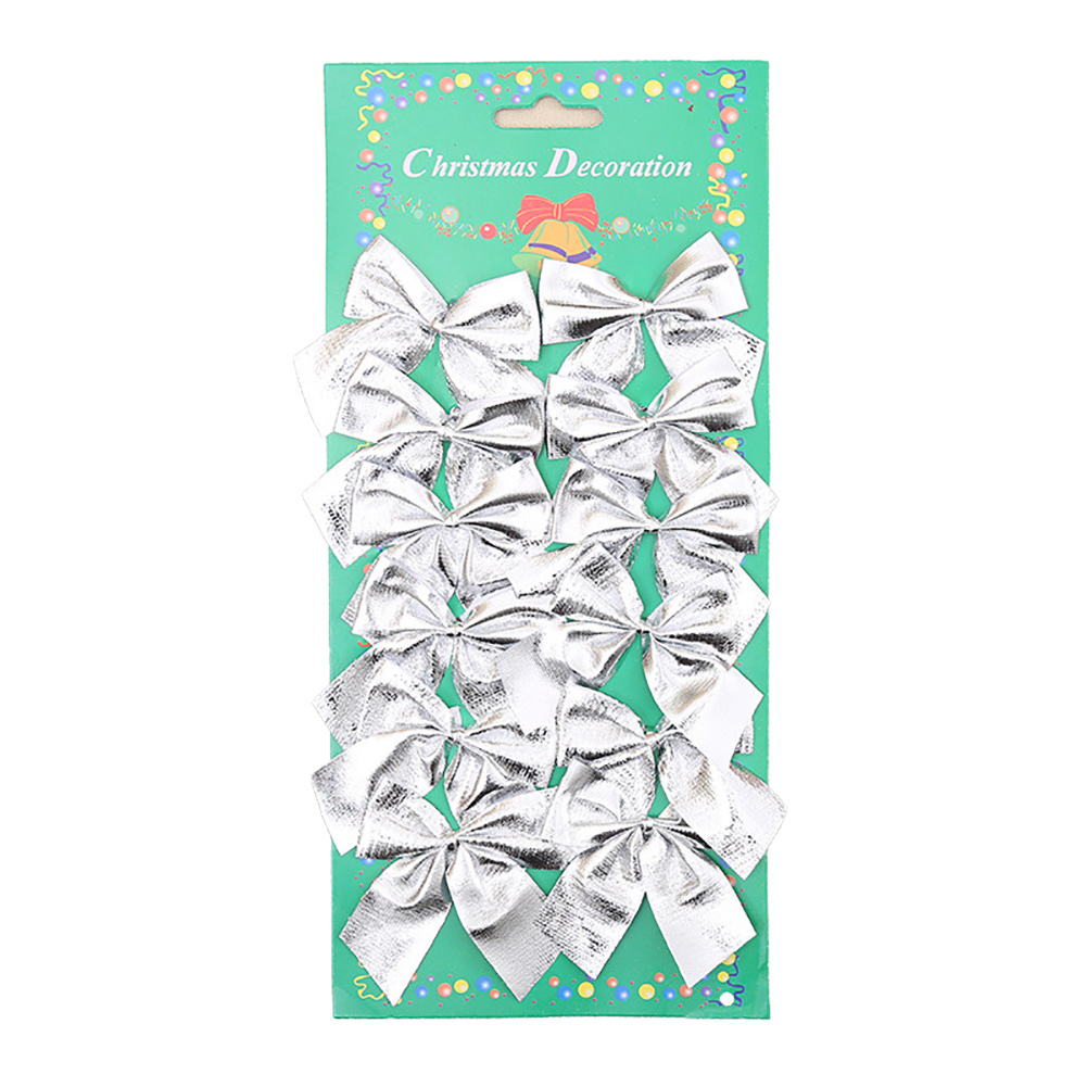 12 Pcs Tree Bows Mini Christmas Ribbon Bows For Christmas Tree Presents Decorations Charms Ornaments (Silver) Silver
12 Pcs Tree Bows Mini Christmas Ribbon Bows For Christmas Tree Presents Decorations Charms Ornaments (Silver) Silver