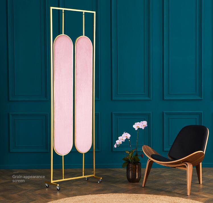 Folding mobile screen Room Dividers Rotatable ins partition wall porch custom bedroom restaurant European modern simple