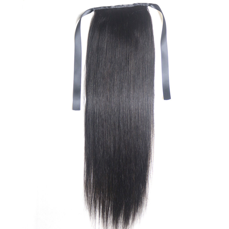 9A Ponytail Claw Clip Hair Extensions 100% Virgin Brazilian Peruvian Malaysian Indian Remy Human Straight Hair Horsetail Color 1B Blonde 613