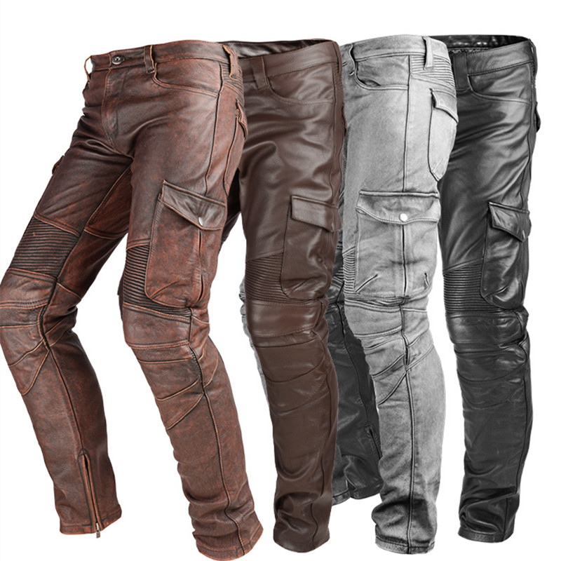 Genuine Leather Pants Men Real Natural Cowhide Cow Skin Harem Pants Motorcycle Biker Waterproof Windproof Male Brand Trousers, Black
Genuine Leather Pants Men Real Natural Cowhide Cow Skin Harem Pants Motorcycle Biker Waterproof Windproof Male Brand Trousers, Black