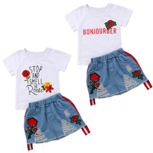 2Pcs Clothes Set Toddler Kids Baby Girl Summer Outfits T-shirt Tops+ Rip SKirt Party Clothes, Beige
2Pcs Clothes Set Toddler Kids Baby Girl Summer Outfits T-shirt Tops+ Rip SKirt Party Clothes, Beige