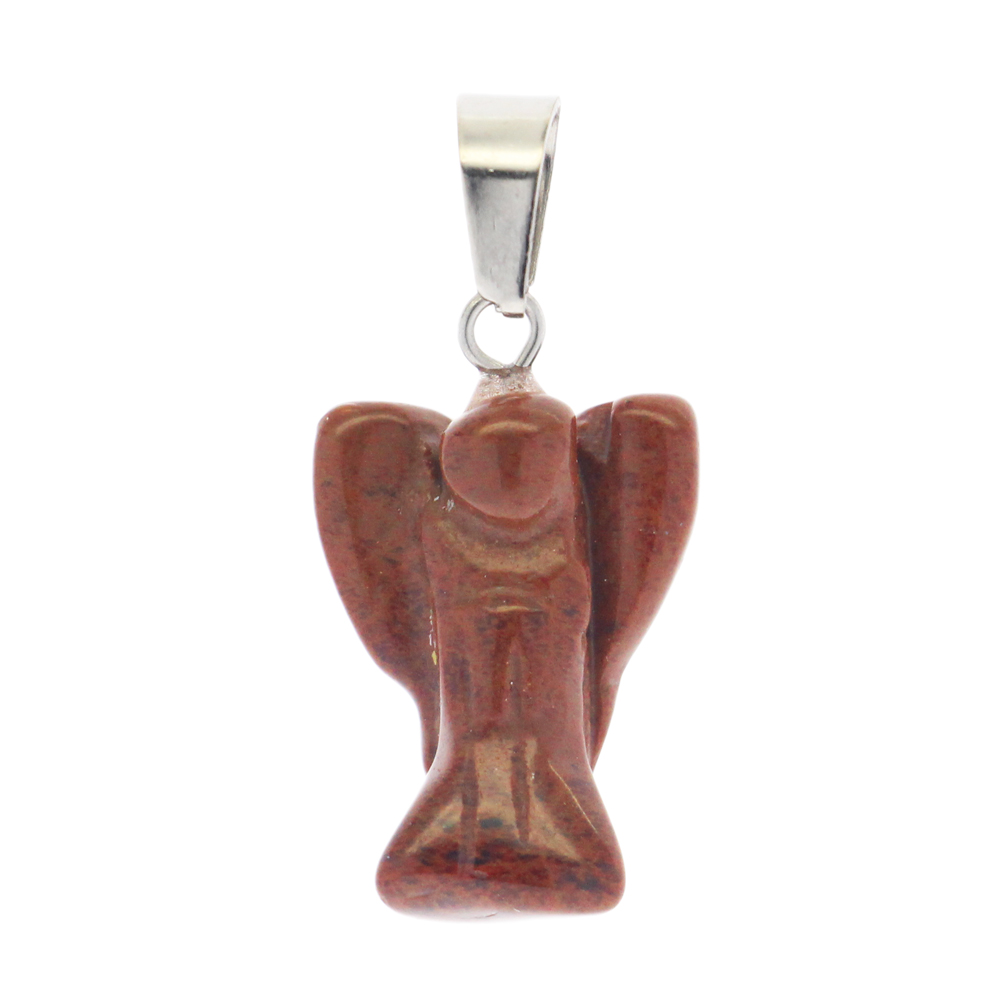 Natural stone carving angel pendant agate stone angel pendant DIY semi-precious stone pendant set