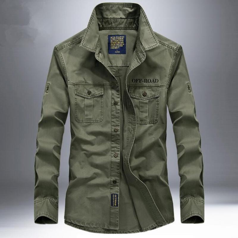 2020 New Casual Mens Style Army Tactical Shirts Long Sleeve Slim Army 100% Cotton Shirt Male Blouse Chemise homme w834, Khaki
2020 New Casual Mens Style Army Tactical Shirts Long Sleeve Slim Army 100% Cotton Shirt Male Blouse Chemise homme w834, Khaki
