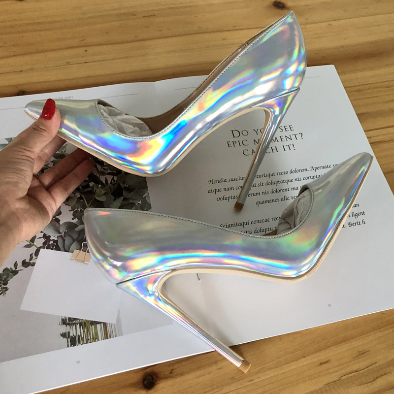 Casual Designer Sexy lady fashion women pumps Pointed Toe silver laser patent designers high Heels pumps 12cm 10cm 8cm Stiletto heeled, Laser 12cm
Casual Designer Sexy lady fashion women pumps Pointed Toe silver laser patent designers high Heels pumps 12cm 10cm 8cm Stiletto heeled, Laser 12cm