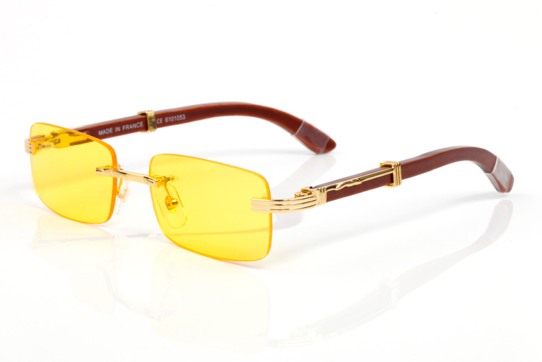 white buffalo horn glasses metal frames real Wooden new fashion sport sunglasses for men vintage square wood glasses with Red box Lunettes