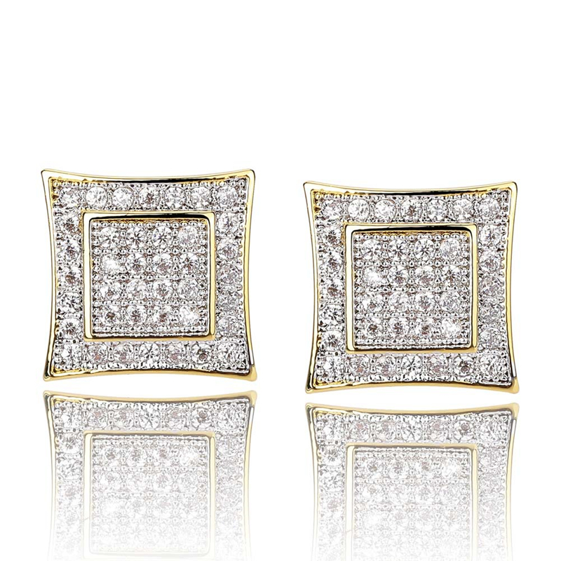 Hip Hop Earrings Rappers Jewelry Fashion Men Women Exquisite Luxury Zircon Earrings 18K Gold Rhodium Plated Stud Earrings
Hip Hop Earrings Rappers Jewelry Fashion Men Women Exquisite Luxury Zircon Earrings 18K Gold Rhodium Plated Stud Earrings
