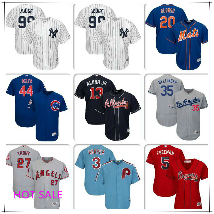 Mens Baseball Jersey Bryce Harper Pete Alonso Aaron Judge Cody Bellinger Mike Trout Freddie Freeman Ronald Acuna Jr jerseys Ben Zobrist FLEX, Gray
Mens Baseball Jersey Bryce Harper Pete Alonso Aaron Judge Cody Bellinger Mike Trout Freddie Freeman Ronald Acuna Jr jerseys Ben Zobrist FLEX, Gray