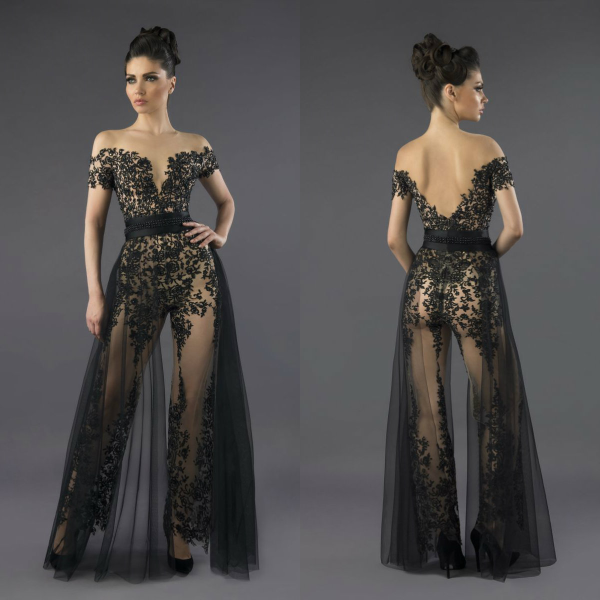 Tony Chaaya 2020 Black Prom Dresses Jumpsuit Lace Appliques Pearls Pants Evening Gown Custom Made Floor Length Illusion Formal Party Dress, Light yellow
Tony Chaaya 2020 Black Prom Dresses Jumpsuit Lace Appliques Pearls Pants Evening Gown Custom Made Floor Length Illusion Formal Party Dress, Light yellow