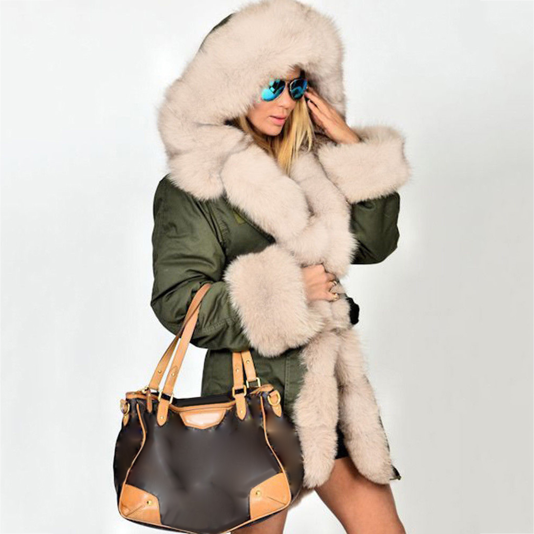 2018 Winter Women Hooded Fur Parka Coats Fashion Faux Raccoon Fur Collar Hooded Coat Ladies Warm Plush Jacket Outwear Plus Size, Black
2018 Winter Women Hooded Fur Parka Coats Fashion Faux Raccoon Fur Collar Hooded Coat Ladies Warm Plush Jacket Outwear Plus Size, Black