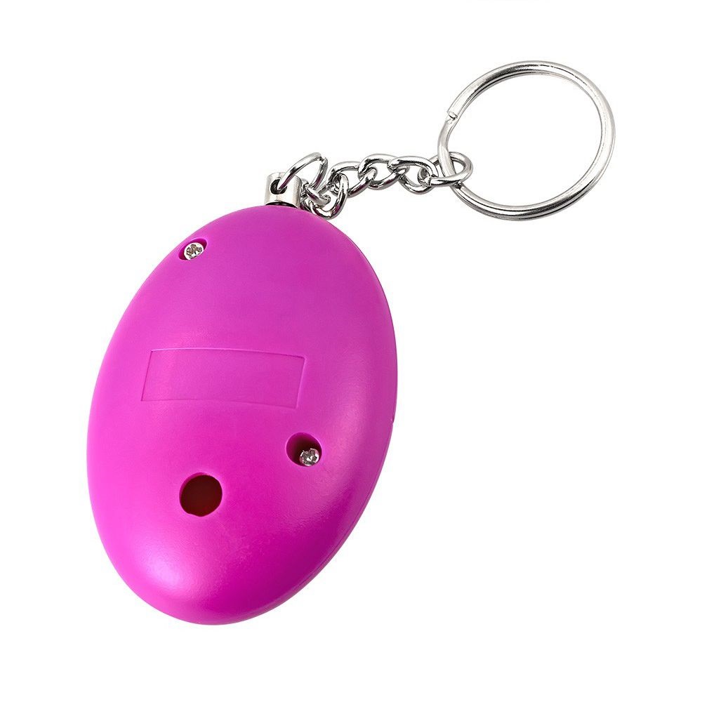 CKC 1pc Personal Anti-Attack Protection Egg Shape Panic SOS Keychain Anti-Defense Alarm System for Girl Child Elderly